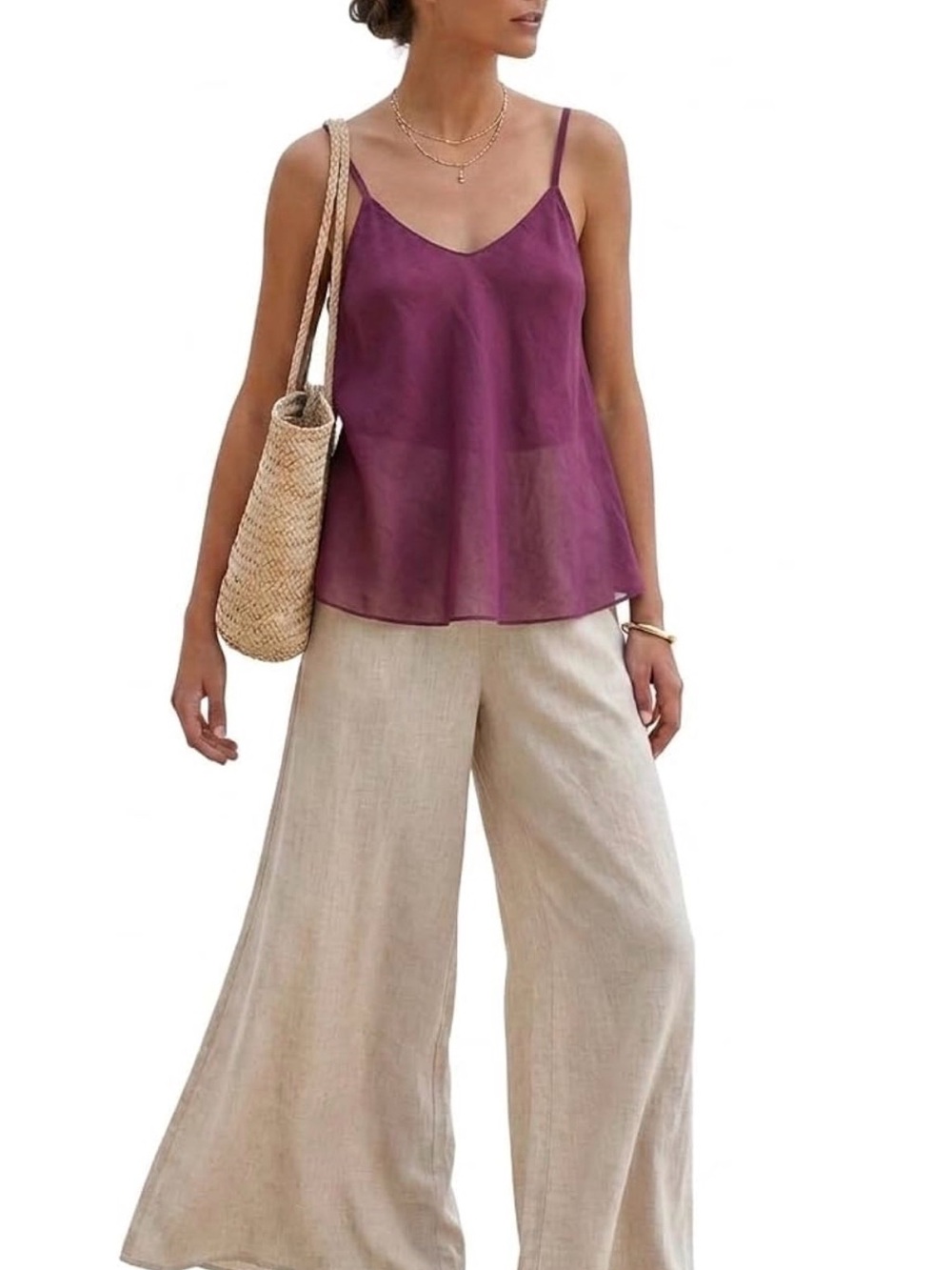 Lightweight Cotton Cami Blouse